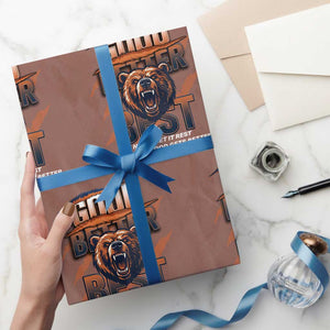 Good Better Best Motivational Fierce Graphic Wrapping Paper Roll TS02 Mocha Print Your Wear