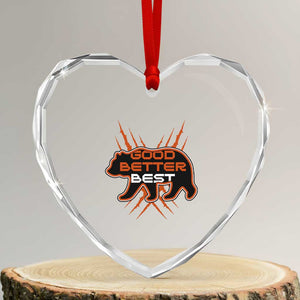 Good Better Best Motivational Heart Crystal Glass Ornament CFB Lover Gift TS12 Transparent Glass 3'' Heart Print Your Wear