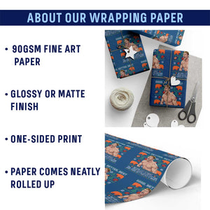 Good Better Best Shirtless Ben Wrapping Paper Roll Funny Football Coach Meme Ugly Sweater Gift for Fans TS02 Print Your Wear
