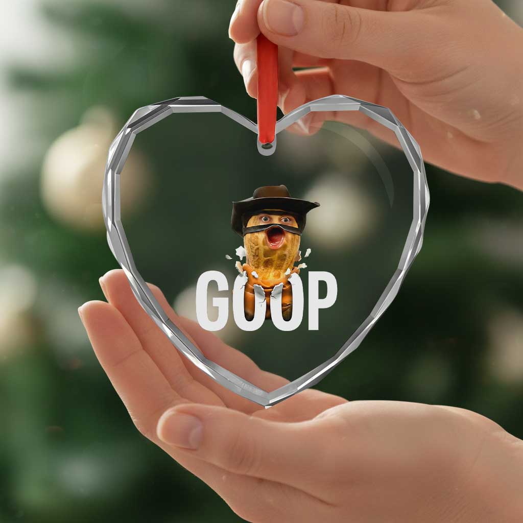 Goop Meme Explosion Heart Crystal Glass Ornament Screaming Peanut Cowboy Brainrot Energy TS02 Print Your Wear