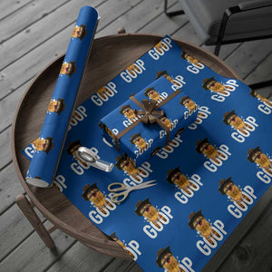 Goop Meme Explosion Wrapping Paper Roll Screaming Peanut Cowboy Brainrot Energy TS02 Blue Print Your Wear