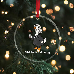 Goose Lawyer Crystal Glass Ornament Law School Graduation Gift Funny Silly Gooses Lovers TS10 Print Your Wear