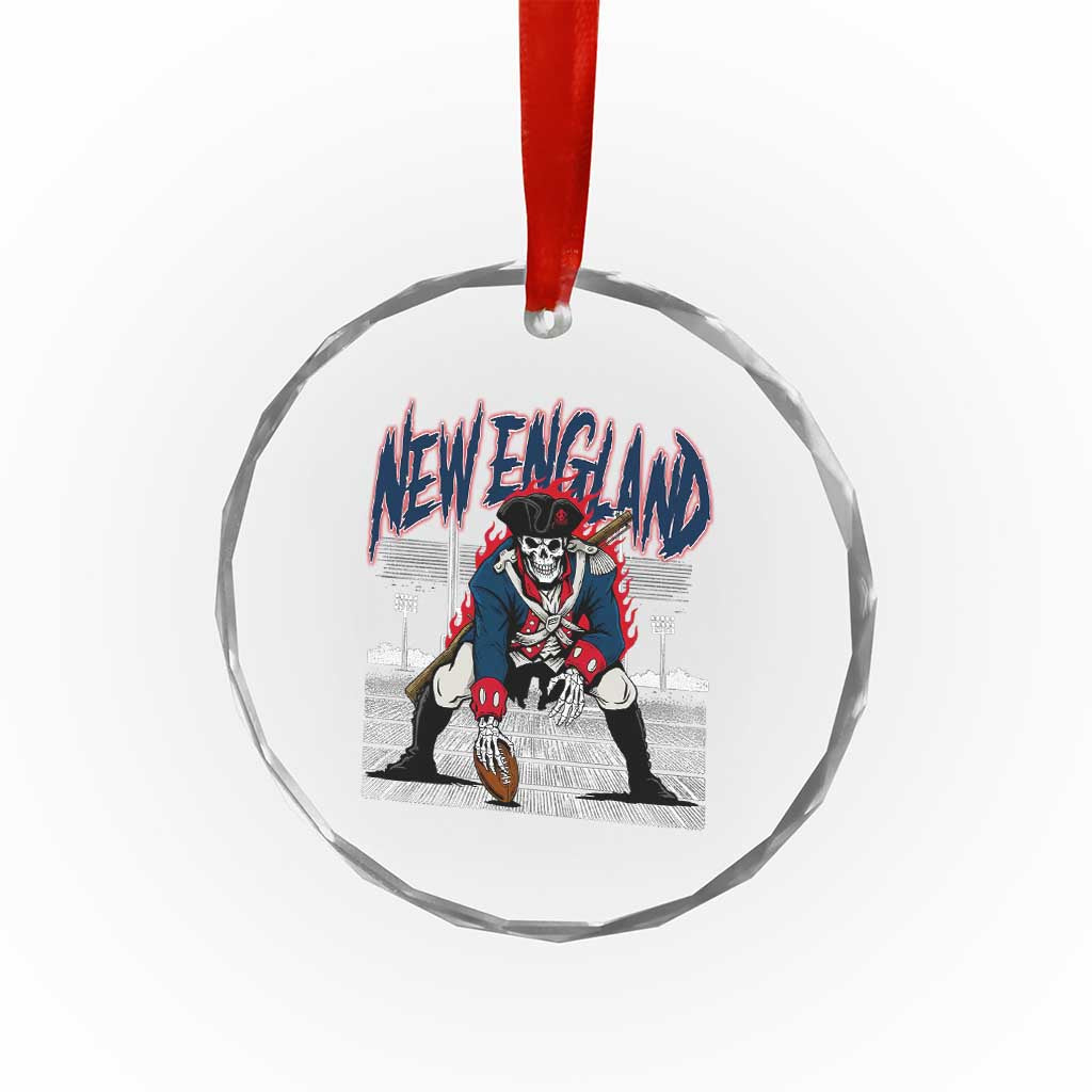 Gothic Skeleton Crystal Glass Ornament NE Football Lover Gift TS12 Print Your Wear