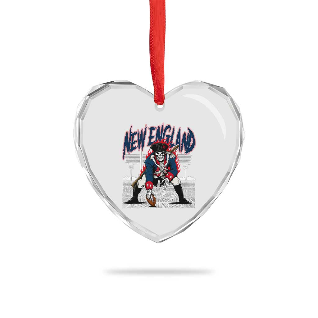 Gothic Skeleton Heart Crystal Glass Ornament NE Football Lover Gift TS12 Print Your Wear
