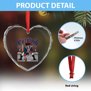 Gothic Skeleton Heart Crystal Glass Ornament NE Football Lover Gift TS12 Print Your Wear