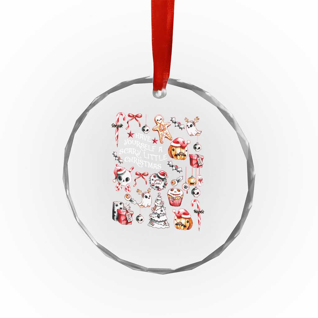 Gothic Xmas Crystal Glass Ornament Have Yourself A Scary Little Christmas TS09 Print Your Wear