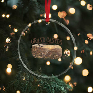 Grand Canyon National Park Arizona Established 1919 Crystal Glass Ornament Retro Deer Wildlife Nature Hiking Southwest Souvenir