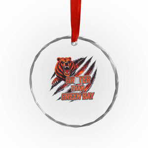 Grater Than GB Crystal Glass Ornament Grate Cheese Foolball Fans TS10 Print Your Wear