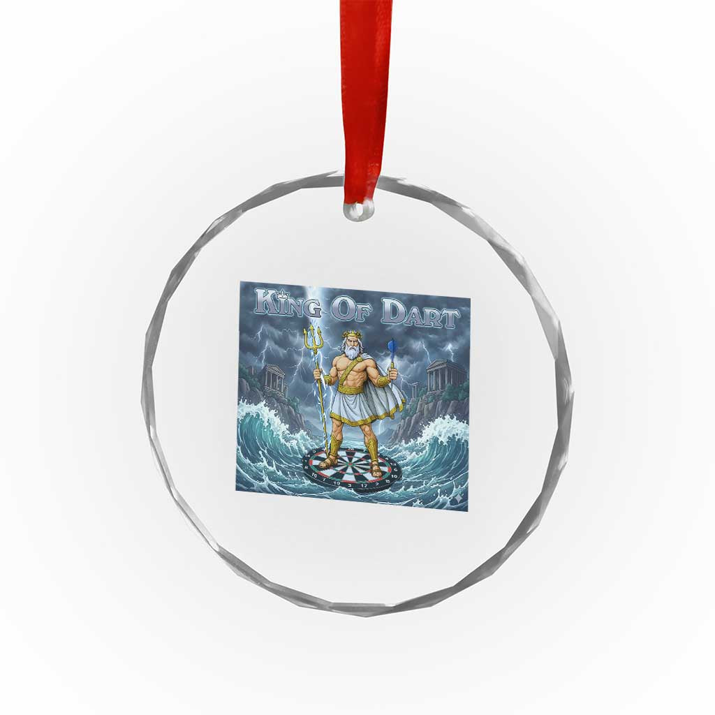 Greek Mythology Poseidon Dart Player Crystal Glass Ornament King Of Dart Trident Thrower TS12 Print Your Wear