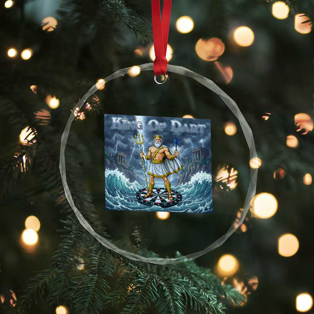 Greek Mythology Poseidon Dart Player Crystal Glass Ornament King Of Dart Trident Thrower TS12 Print Your Wear
