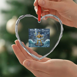 Greek Mythology Poseidon Dart Player Heart Crystal Glass Ornament King Of Dart Trident Thrower TS12 Print Your Wear