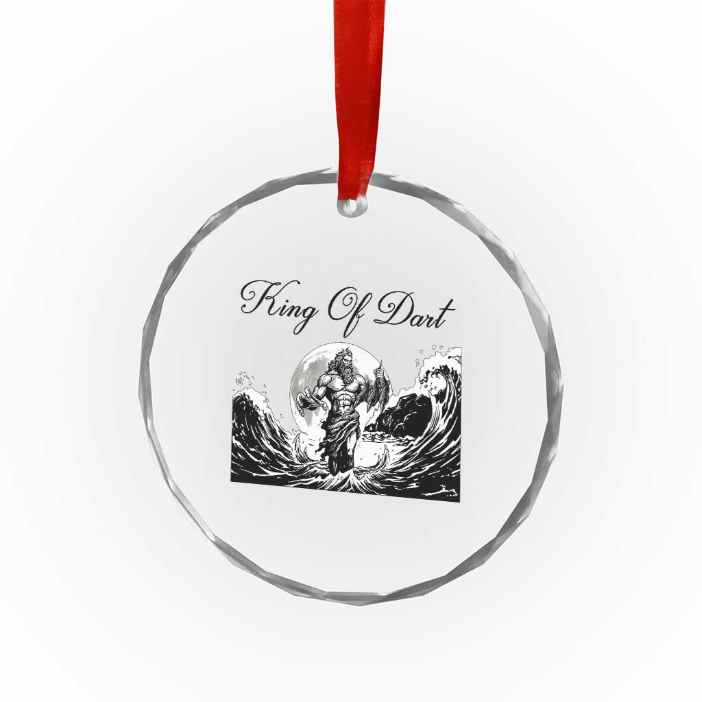 Greek Mythology Poseidon Dartist Crystal Glass Ornament King Of Dart Thrower TS12 Print Your Wear