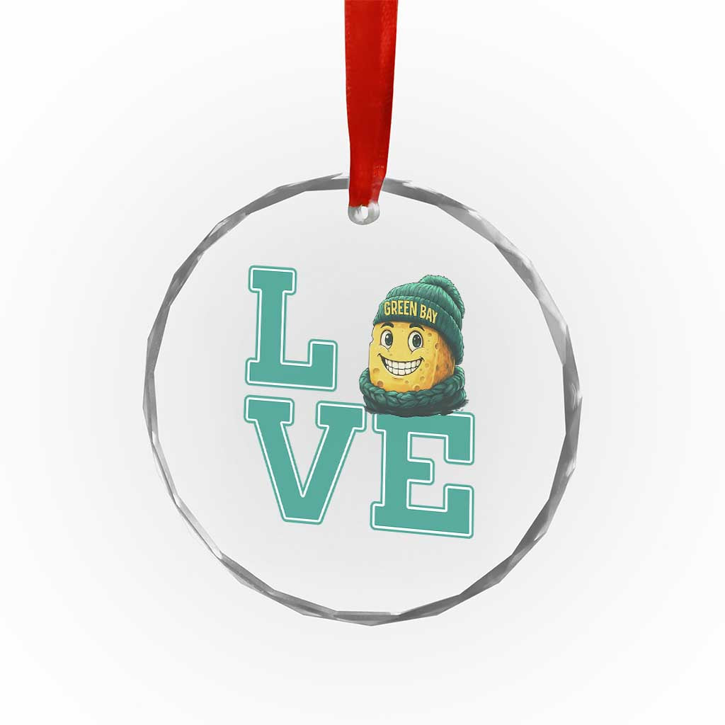 Green Bay Cheesehead Crystal Glass Ornament Football Fan Supporter Gift Idea TS12 Print Your Wear