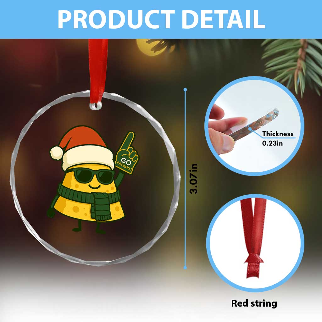 GB Fan Christmas Crystal Glass Ornament Gifts for Sports Fans Santa Hat TS10 Print Your Wear