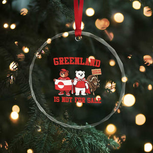 Greenland Is Not For Sale Crystal Glass Ornament Greenland Lover Support TS12 Print Your Wear