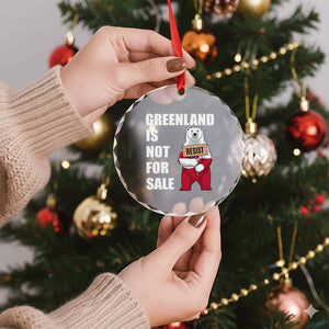 Greenland Not For Sale Crystal Glass Ornament Anti Authoritarian Political Gag Gift TS12 Print Your Wear