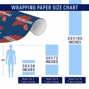Greenland Not For Sale Wrapping Paper Roll Vintage Funny FDT Trump TS10 Print Your Wear