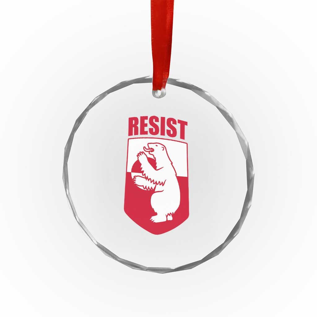 Greenland Resist Crystal Glass Ornament Stand With Greenlanders TS12 Print Your Wear
