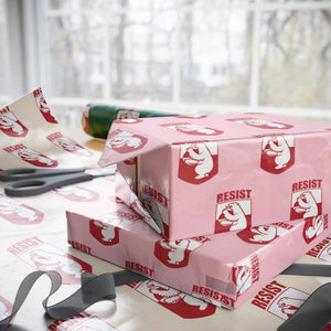 Greenland Resist Wrapping Paper Roll Stand With Greenlanders TS12 Light Pink Print Your Wear