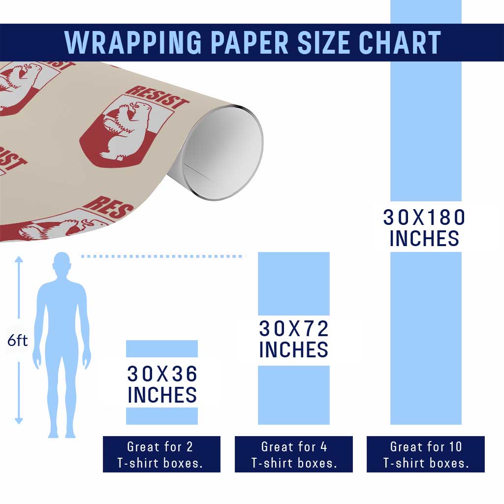 Greenland Resist Wrapping Paper Roll Stand With Greenlanders TS12 Print Your Wear