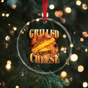 Grilled Cheese Crystal Glass Ornament Food Lover Funny Gag Weird Meme 90s TS11 Print Your Wear