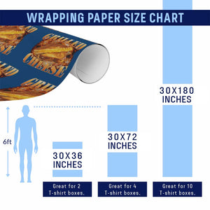 Grilled Cheese Wrapping Paper Roll Food Lover Funny Gag Weird Meme 90s TS11 Print Your Wear