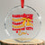 Groovy In My Kansas City Era Crystal Glass Ornament Retro Coquette Bow TS02 Transparent Glass 3'' Circle Print Your Wear