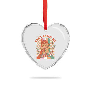 Groovy Xmas Skateboard Heart Crystal Glass Ornament Can't Catch Me Gingerbread Boy TS09 Print Your Wear