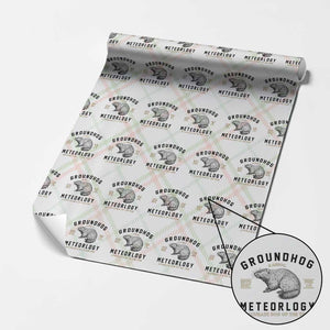 Groundhog Meteorology Wrapping Paper Roll Estd 1887 Accurate 50 Percent Of The Time Woodchuck TS02 Christmas Plaid Print Your Wear