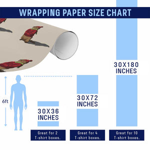 Groundhog Shadow Wrapping Paper Roll Funny Woodchuck Ground Hog Meteorlogy TS02 Print Your Wear