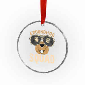 Groundhog Squad Crystal Glass Ornament Cute Woodchuck Happy Groundhog Day TS02 Print Your Wear