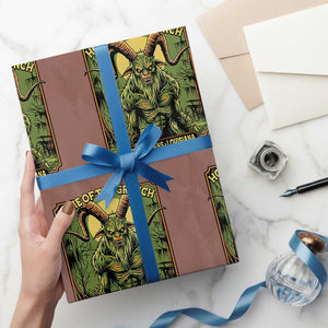 Grunch Road Monster Wrapping Paper Roll Home Of The Grunch Nola Louisiana TS11 Mocha Print Your Wear