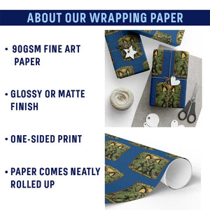 Grunch Road Monster Wrapping Paper Roll Home Of The Grunch Nola Louisiana TS11 Print Your Wear