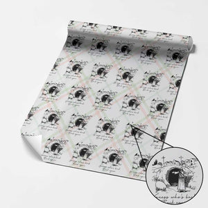 Guess Who's Back Back Again Wrapping Paper Roll Funny Easter Jesus Christian TS14 Christmas Plaid Print Your Wear