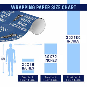 Guess Who's Back Back Again Wrapping Paper Roll Funny Easter Jesus Meme TS14 Print Your Wear