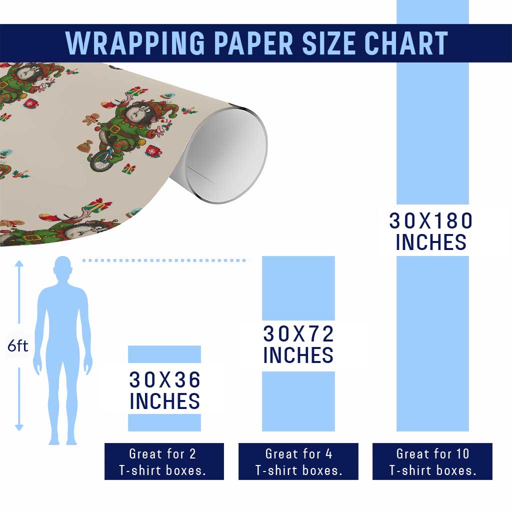 Guinea Pig Master Juggler Wrapping Paper Roll Funny Christmas Cavy Lover Gift TS12 Print Your Wear