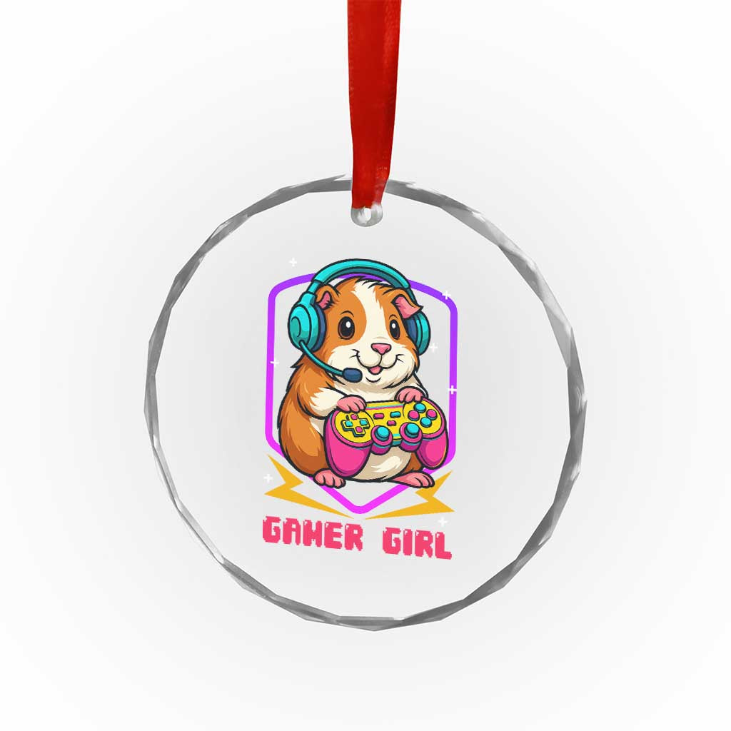 Guinea Pig Video Game Rodent Lover Crystal Glass Ornament Funny Gamers Girl Gift TS12 Print Your Wear