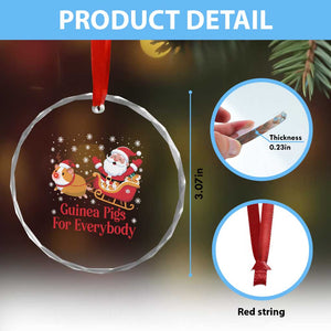 Guinea Pigs For Everybody Crystal Glass Ornament Funny Xmas Gift TS12 Print Your Wear