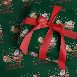 Guinea Pigs For Everybody Wrapping Paper Roll Funny Xmas Gift TS12 Green Print Your Wear