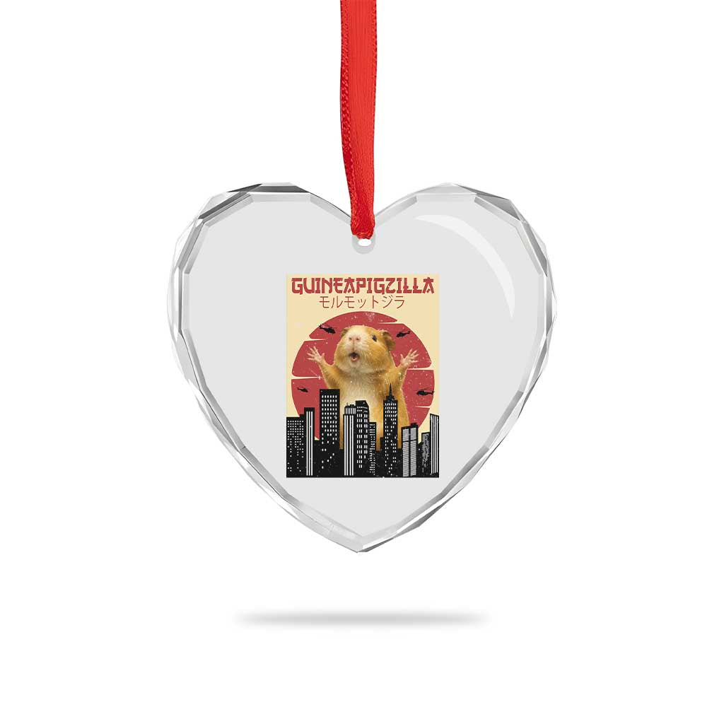 Guineapigzilla Giant Heart Crystal Glass Ornament Funny Guinea Pig Monster Tokyo Japan Gift TS12 Print Your Wear