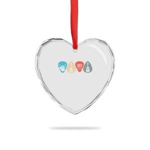 Guitar Pick Heart Crystal Glass Ornament Retro Music Instrument TS10 Print Your Wear