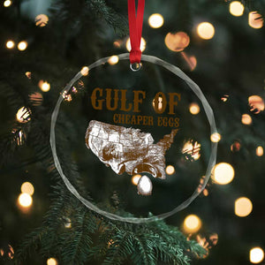Gulf of Cheaper Eggs Crystal Glass Ornament Gulf of Mexico TS02 Print Your Wear