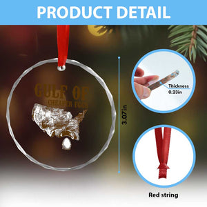 Gulf of Cheaper Eggs Crystal Glass Ornament Gulf of Mexico TS02 Print Your Wear