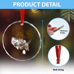 Gulf of Cheaper Eggs Crystal Glass Ornament Gulf of Mexico TS02 Print Your Wear