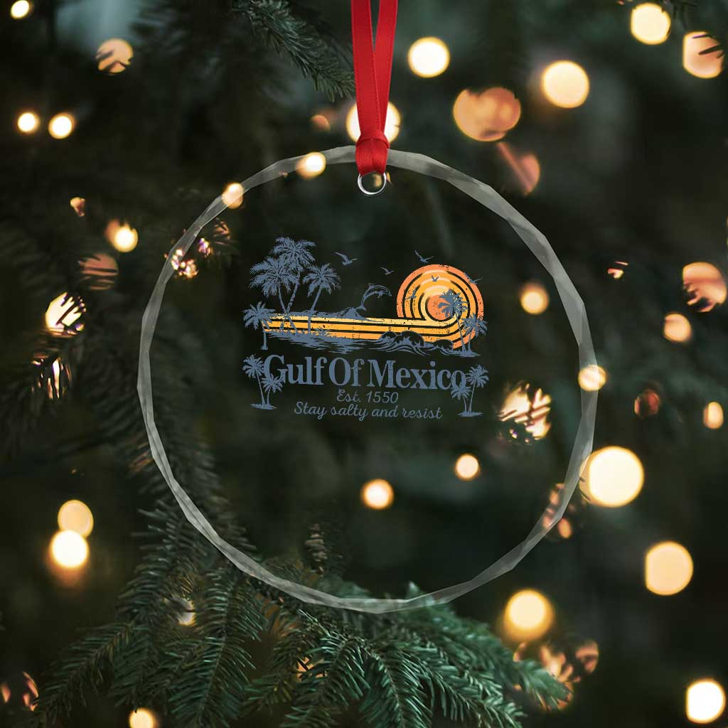 Gulf of Mexico Crystal Glass Ornament Always And Forever Resist TS10 Print Your Wear