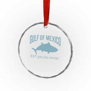 Gulf of Mexico Crystal Glass Ornament Est 300,000,000 BC Funny Tuna - Print Your Wear