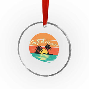 Gulf Of Mexico Crystal Glass Ornament Forever Beach Palms Summer Vacation - Print Your Wear