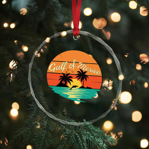 Gulf Of Mexico Crystal Glass Ornament Forever Beach Palms Summer Vacation - Print Your Wear