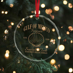 Gulf Of Mexico Crystal Glass Ornament Foxtrot Delta Tango FDT Resist - Print Your Wear