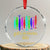 Gulf of Mexico Crystal Glass Ornament Golfo de México 1550 Retro Tuna TS02 Transparent Glass 3'' Circle Print Your Wear